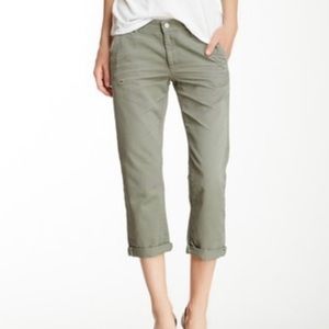 AG Ex-Boyfriend Cropped Pant in Army 27